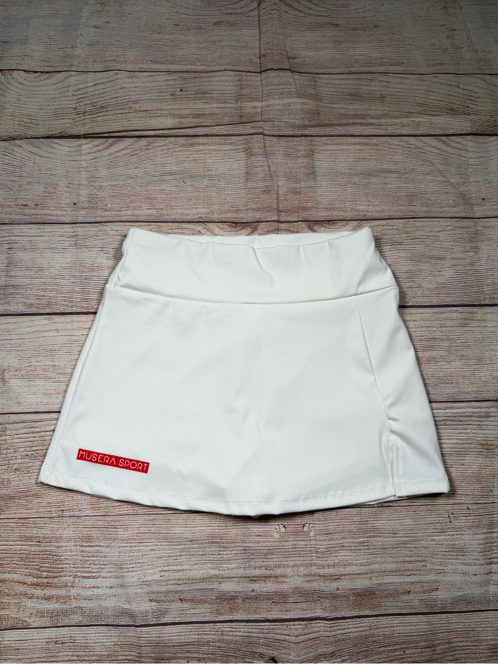 Musera Sport Women's White Active Skort - Golf, Pickleball, Tennis Prep